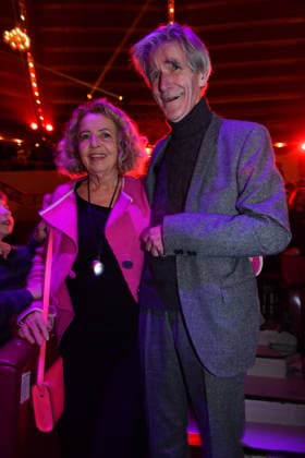 Michaela May with husband Bernd Schadewald Premiere winter season 2025 Circus Krone Ich Du, Wir Krone Manege Kronebau Munich December 25, 2025