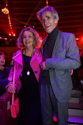 Michaela May with husband Bernd Schadewald Premiere winter season 2025 Circus Krone Ich Du, Wir Krone Manege Kronebau Munich December 25, 2025