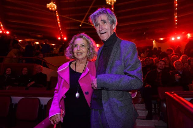 Michaela May with husband Bernd Schadewald Premiere winter season 2025 Circus Krone Ich Du, Wir Krone Manege Kronebau Munich December 25, 2025