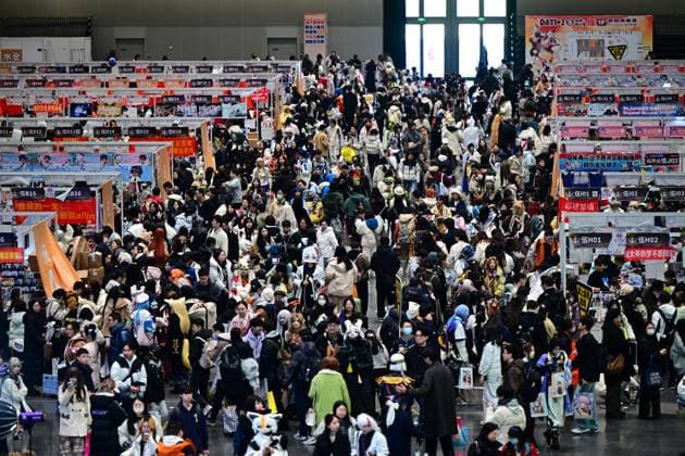 COMICUP 32 HANGZHOU, CHINA - DECEMBER 27, 2025 - Enthusiasts participate in COMICUP 32 exhibition in Hangzhou, Zhejiang Province, China on December 27, 2025. Hangzhou Zhejiang China  Copyright: xCFOTOx i1766882190183