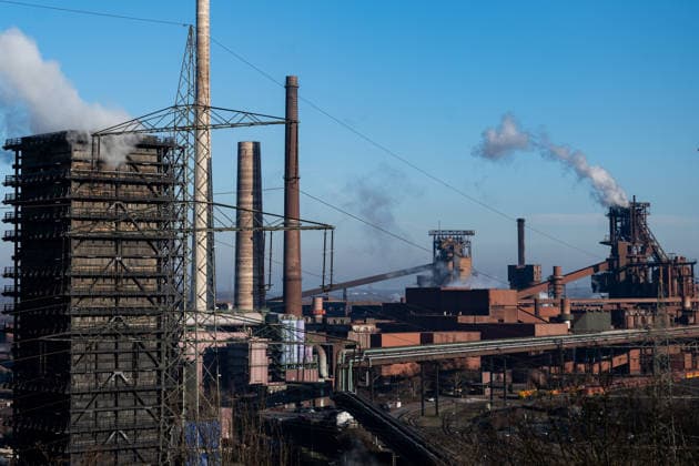 Duisburg Thyssenkrupp Schwelgern steelworks View of the Thyssenkrupp Schwelgern steelworks in Duisburg, 26 12 2025 Copyright: xEibner-Pressefoto FlorianxWiegandx EP_FWD
