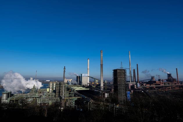 Duisburg Thyssenkrupp Schwelgern steelworks View of the Thyssenkrupp Schwelgern steelworks in Duisburg, 26 12 2025 Copyright: xEibner-Pressefoto FlorianxWiegandx EP_FWD