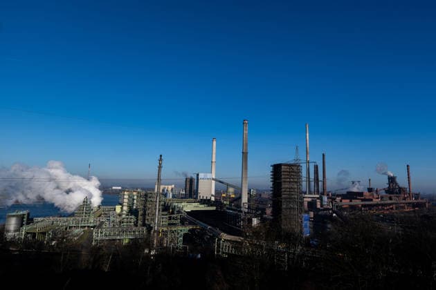 Duisburg Thyssenkrupp Schwelgern steelworks View of the Thyssenkrupp Schwelgern steelworks in Duisburg, 26 12 2025 Copyright: xEibner-Pressefoto FlorianxWiegandx EP_FWD