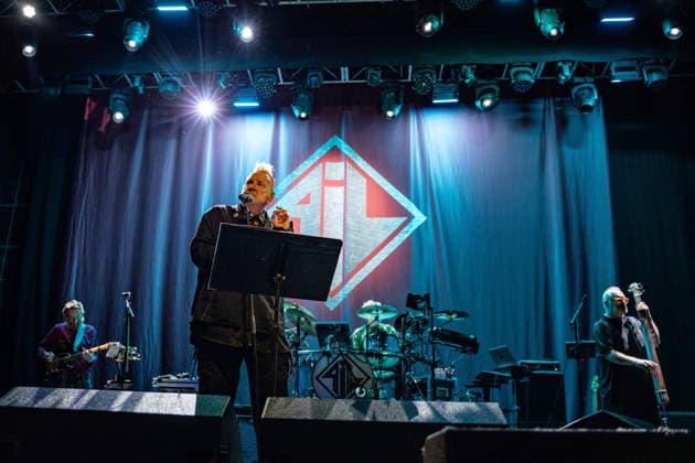 December 27, 2025, London, London, United Kingdom: Band Public Image Ltd- John Lydon, Lu Edmonds, Scott Firth and Mark Roberts seen performing live on stage during the concert. Band Public Image Ltd PiL fronted by John Lydon AKA Johnny Rotten performed at the O2 Forum Kentish Town, London, UK on the first date of their This is not the last tour, Winter UK Tour on December 27th 2025.Pil band members are John Lydon , Lu Edmonds, Scott Firth and Mark Roberts London United Kingdom - ZUMAs197 20251227_aaa_s197_138 Copyright: xBonniexBritainx