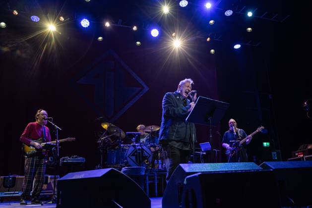 December 27, 2025, London, London, United Kingdom: Band Public Image Ltd- John Lydon, Lu Edmonds, Scott Firth and Mark Roberts seen performing live on stage during the concert. Band Public Image Ltd PiL fronted by John Lydon AKA Johnny Rotten performed at the O2 Forum Kentish Town, London, UK on the first date of their This is not the last tour, Winter UK Tour on December 27th 2025.Pil band members are John Lydon , Lu Edmonds, Scott Firth and Mark Roberts London United Kingdom - ZUMAs197 20251227_aaa_s197_139 Copyright: xBonniexBritainx