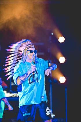 December 28, 2025, Napoli, Italy: Italian rapper Clemente Maccaro better known as Clementino performs live at PalaPartenope during his Tour 2025 in Napoli. Napoli Italy - ZUMAs197 20251228_aaa_s197_163 Copyright: xPaolaxVisonex