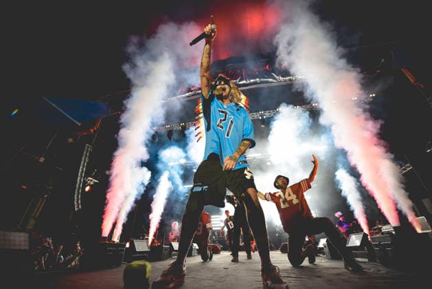 December 28, 2025, Napoli, Italy: Italian rapper Clemente Maccaro better known as Clementino performs live at PalaPartenope during his Tour 2025 in Napoli. Napoli Italy - ZUMAs197 20251228_aaa_s197_170 Copyright: xPaolaxVisonex