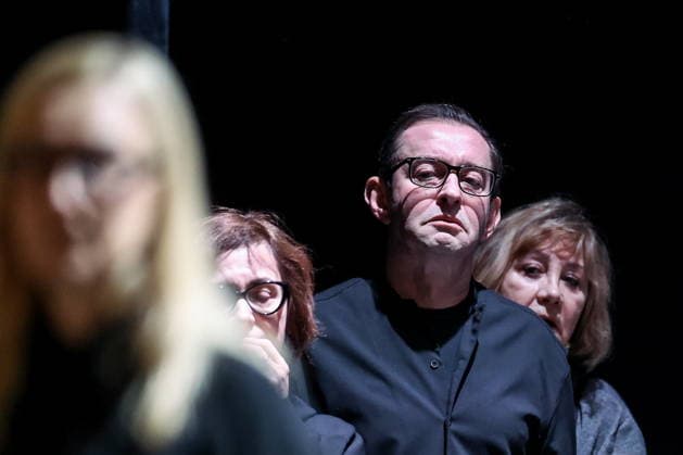 RUSSIA, MOSCOW - DECEMBER 29, 2025: Chekhov Moscow Art Theatre artistic director manager Konstantin Khabensky at a farewell ceremony for actress Vera Alentova at the Moscow Pushkin Drama Theatre. Alisa Kulikova TASS  86784227