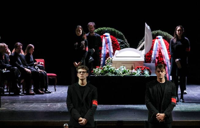 RUSSIA, MOSCOW - DECEMBER 29, 2025: A farewell ceremony for actress Vera Alentova at the Moscow Pushkin Drama Theatre Moscow Russia  - ZUMAt113 20251229_zaa_t113_027 Copyright: xAlisaxKulikovax