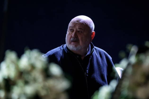RUSSIA, MOSCOW - DECEMBER 29, 2025: Et Cetera Theatre artistic director Alexander Kalyagin at a farewell ceremony for actress Vera Alentova at the Moscow Pushkin Drama Theatre Moscow Russia  - ZUMAt113 20251229_zaa_t113_051 Copyright: xAlisaxKulikovax