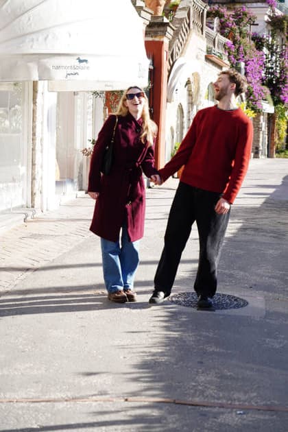 Capri Hollywood actress Alanah Bloor from the series Sandokan with her boyfriend Fred Topping in Capri to receive the Capri Hollywood award.  Copyright: xEUGENIOxBLASIOx xipa-agency.netx xIPA eugenioxblasiox IPA_Agency_IPA69538830