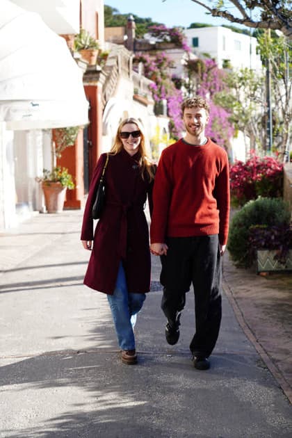 Capri Hollywood actress Alanah Bloor from the series Sandokan with her boyfriend Fred Topping in Capri to receive the Capri Hollywood award.  Copyright: xEUGENIOxBLASIOx xipa-agency.netx xIPA eugenioxblasiox IPA_Agency_IPA69538835