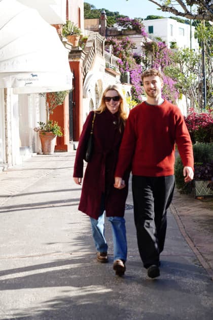 Capri Hollywood actress Alanah Bloor from the series Sandokan with her boyfriend Fred Topping in Capri to receive the Capri Hollywood award.  Copyright: xEUGENIOxBLASIOx xipa-agency.netx xIPA eugenioxblasiox IPA_Agency_IPA69538838