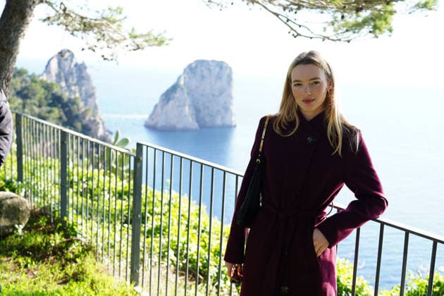 Capri Hollywood actress Alanah Bloor from the series Sandokan with her boyfriend Fred Topping in Capri to receive the Capri Hollywood award.  Copyright: xEUGENIOxBLASIOx xipa-agency.netx xIPA eugenioxblasiox IPA_Agency_IPA69538861
