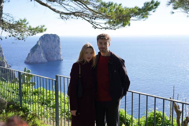 Capri Hollywood actress Alanah Bloor from the series Sandokan with her boyfriend Fred Topping in Capri to receive the Capri Hollywood award.  Copyright: xEUGENIOxBLASIOx xipa-agency.netx xIPA eugenioxblasiox IPA_Agency_IPA69538863