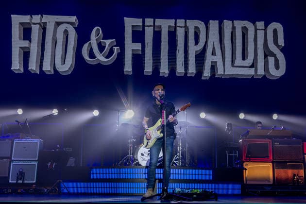 Fito Fitipaldis performs at the Movistar Arena The musical group Fito Fitipaldis during their concert at the Movistar Arena, on December 29, 2025, in Madrid Spain Fito y Fitipaldis return to the Movistar Arena in Madrid more than two years later, within their tour Aullidos Tour, in which they will combine their classic songs with new songs On the stage also sounds El monte de los aullidos, their eighth album Espana  Copyright: xRicardoxRubiox 7190290