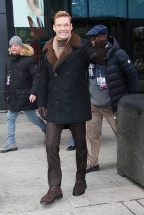 NEW YORK, NY- DECEMBER 30: Ryan Seacrest seen at One Times Square ahead of Dick Clark s New Year s Rockin Eve with Ryan Seacrest on December 30, 2025 in New York City. Copyright: xRWx