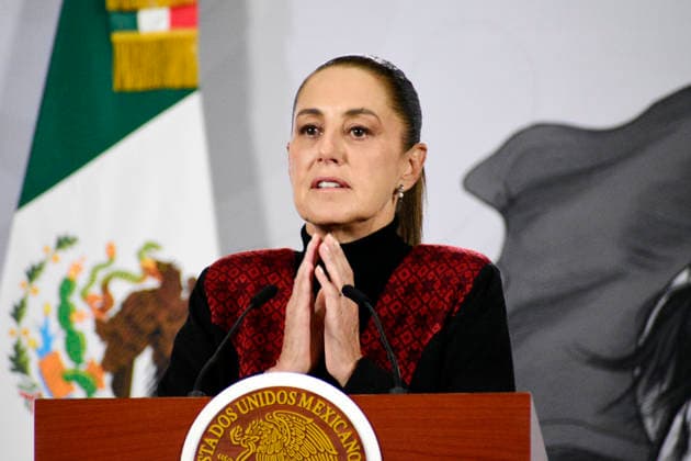 Mexico™s President Claudia Sheinbaum News Conference Mexican President Claudia Sheinbaum Pardo speaks during a news conference about comprehensive care for the victims and those injured in the Interoceanic Train derailment in the state of Oaxaca, at the National Palace. on December 30, 2025, in Mexico City, Mexico. (Photo by Luis Barron Eyepix Group) Copyright: xLuisxBarronx xEyepixxGroupx LB_30122025_174408
