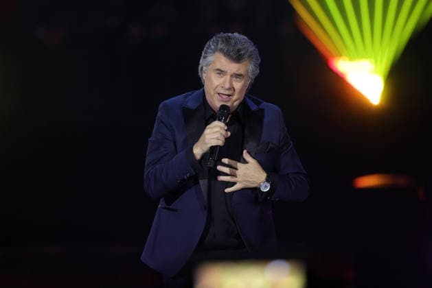 Silvester Schlagerboom 2026 live Die Wunderlichtershow Andy Borg Austrian pop singer and TV presenter Silvester Schlagerboom 2026 on December 31, 2025 in the basketball arena of FC Bayern Munich, BMW Park Munich