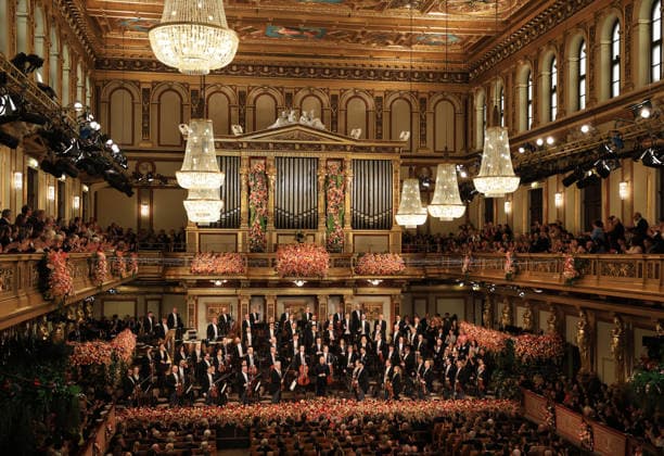 (260101) -- VIENNA, Jan. 1, 2026 -- The Vienna Philharmonic Orchestra performs under the baton of conductor Yannick Nezet-Seguin during the 2026 Vienna Philharmonic New Year s Concert in Vienna, Austria, Jan. 1, 2026. ( The Vienna Philharmonic Orchestra Handout via Xinhua) AUSTRIA-VIENNA-NEW YEAR-CONCERT DieterxNagl 