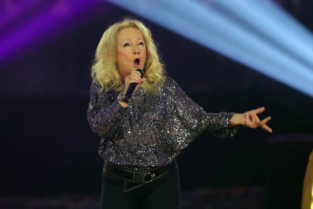 Silvester Schlagerboom 2026 live The Wunderlichtershow German pop singer Nicole Silvester Schlagerboom 2026 on December 31, 2025 in the basketball arena of FC Bayern Munich, BMW Park Munich