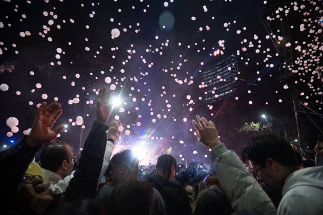 The world s largest electronic music festival in Mexico City MEXICO CITY, MEXICO - JANUARY 01: Tens of thousands of people attend the world s largest electronic music festival as part of the New Year celebration, at Reforma Avenue, in Mexico City, Mexico on January 01, 2026. The open-air event was organized by the Mexico City government to celebrate the New Year in the capital s historic center. Alejandro Aguilar Lopez Anadolu Mexico City Mexico. Editorial use only. Please get in touch for any other usage.  Copyright: x2026xAnadoluxAlejandroxAguilarxLopezx