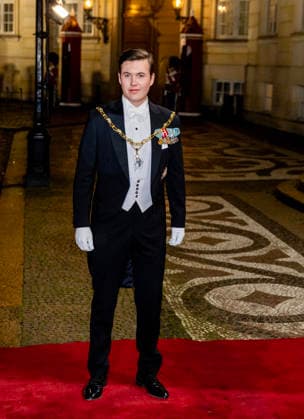 01-01-2026 Amalienborg Prince Christian arrive for the New Years reception at Christian palace in Copenhagen, Denmark. Â  Copyright: xPPEx