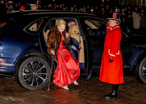 01-01-2026 Amalienborg Queen Margrethe arrive for the New Years reception at Christian palace in Copenhagen, Denmark. Â  Copyright: xPPEx