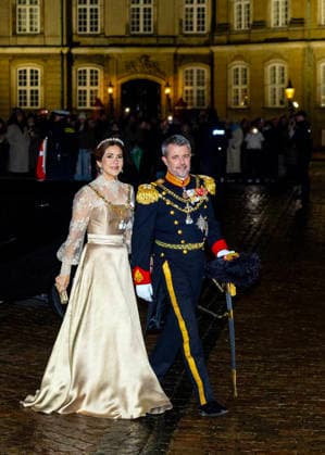 01-01-2026 Amalienborg Queen Mary and King Frederik arrive for the New Years reception at Christian palace in Copenhagen, Denmark. Â  Copyright: xPPEx