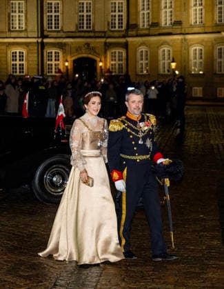 01-01-2026 Amalienborg Queen Mary and King Frederik arrive for the New Years reception at Christian palace in Copenhagen, Denmark. Â  Copyright: xPPEx