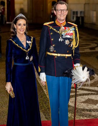 01-01-2026 Amalienborg Princess Marie and Prince Joachim arrive for the New Years reception at Christian palace in Copenhagen, Denmark. Â  Copyright: xPPEx