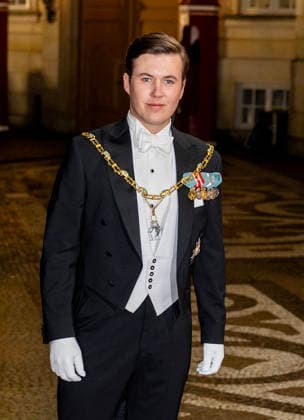 01-01-2026 Amalienborg Prince Christian arrive for the New Years reception at Christian palace in Copenhagen, Denmark. Â  Copyright: xPPEx