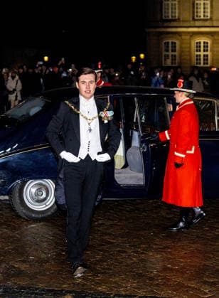 01-01-2026 Amalienborg Prince Christian arrive for the New Years reception at Christian palace in Copenhagen, Denmark. Â  Copyright: xPPEx