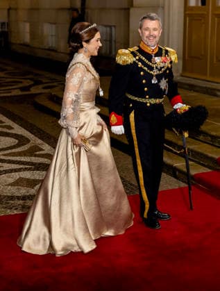 01-01-2026 Amalienborg Queen Mary and King Frederik arrive for the New Years reception at Christian palace in Copenhagen, Denmark. Â  Copyright: xPPEx