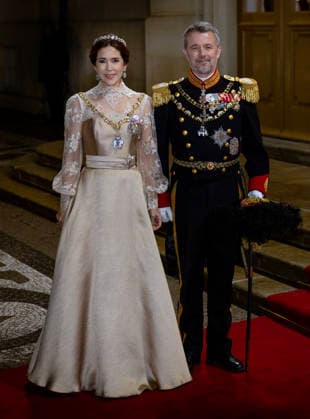 01-01-2026 Amalienborg Queen Mary and King Frederik arrive for the New Years reception at Christian palace in Copenhagen, Denmark. Â  Copyright: xPPEx