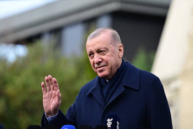 Turkish President Recep Tayyip Erdogan ISTANBUL, TURKIYE - JANUARY 02: Turkish President Recep Tayyip Erdogan speaks to the press after Friday prayer in Istanbul, Turkiye on January 02, 2026. Abdulhamid Hosbas Anadolu Istanbul Turkey. Editorial use only. Please get in touch for any other usage.  Copyright: x2026xAnadoluxAbdulhamidxHosbasx
