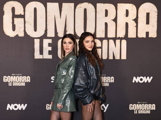 Rome, Barberini Cinema, photocall for the Sky series Gomorrah - The Origins. Pictured: Fabiola Balestriere, Tullia Venezia  Copyright: xMarcoxProvvisionatox xipa-agency.netx xMarcoxProvvisionatox IPA_Agency_IPA69625676