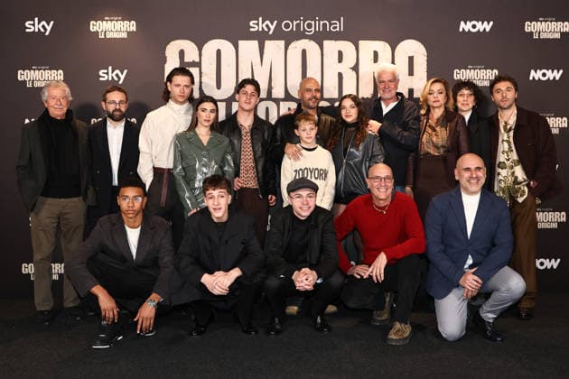 Rome, Barberini Cinema, photocall for the Sky series Gomorrah - The Origins. Pictured: Francesco Pellegrino, Junior Rancel Rodriguez Arcia, Fabiola Balestriere, Luca Lubrano, Antonio Incalza, Marco D Amore, Tullia Venezia, Nils Hartmann, Antonio Del Duca, Flavio Furno, and Francesco Ghiaccio. Copyright: xMarcoxProvvisionatox xipa-agency.netx xMarcoxProvvisionatox IPA_Agency_IPA69625960