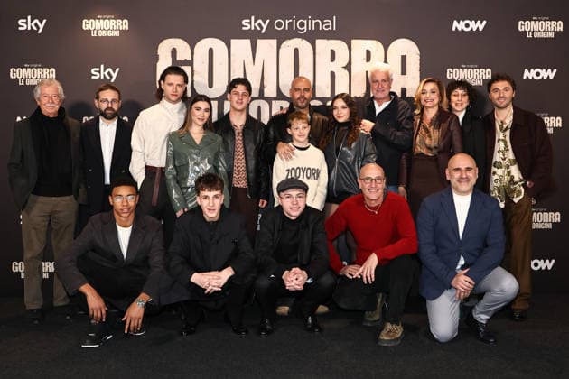 Rome, Barberini Cinema, photocall for the Sky series Gomorrah - The Origins. Pictured: Francesco Pellegrino, Junior Rancel Rodriguez Arcia, Fabiola Balestriere, Luca Lubrano, Antonio Incalza, Marco D Amore, Tullia Venezia, Nils Hartmann, Antonio Del Duca, Flavio Furno, and Francesco Ghiaccio. Copyright: xMarcoxProvvisionatox xipa-agency.netx xMarcoxProvvisionatox IPA_Agency_IPA69625964