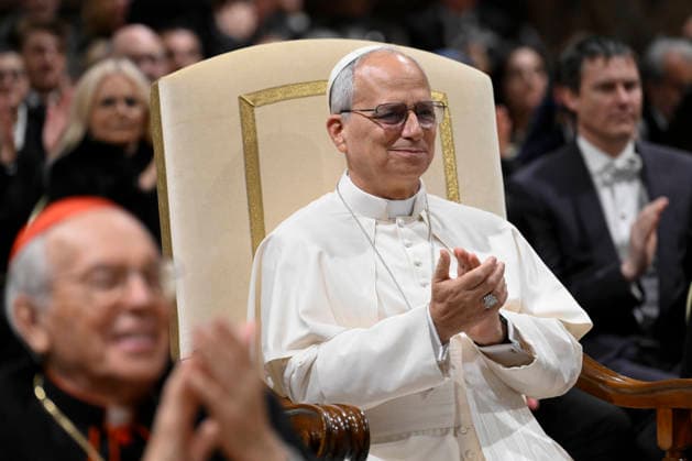 ITALY - POPE LEO XIV ATTENDING A CONCERT ORGANIZED FOR THE CHRISTMAS SEASON BY THE PONTIFICAL CHOIR OF THE PONTIFICAL CHAPEL CHOIR IN THE SISTINE CHAPEL AT THE VATICAN - 2026 1 3 Italy, Rome, Vatican, 2026 1 3 Pope Leo XIV attending a concert organized for the Christmas season by the Pontifical Choir of the Cappella Musicale Pontificia in the Sistine Chapel, EDITORIAL USE ONLY - NO BOOKS Copyright: xVATICANxMEDIAx
