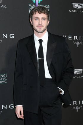 January 4, 2026, Palm Springs, Ca, USA: LOS ANGELES - JAN 3: Paul Mescal at 37th Palm Springs International Film Festival Gala at the Convention Center on January 3, 2026 in Palm Springs, CA Palm Springs USA - ZUMAb170 20260104_aap_b170_224 Copyright: xKayxBlakex