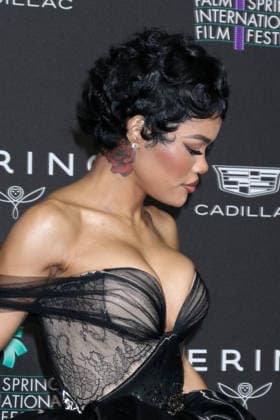 January 4, 2026, Palm Springs, Ca, USA: LOS ANGELES - JAN 3: Teyana Taylor at 37th Palm Springs International Film Festival Gala at the Convention Center on January 3, 2026 in Palm Springs, CA Palm Springs USA - ZUMAb170 20260104_aap_b170_172 Copyright: xKayxBlakex