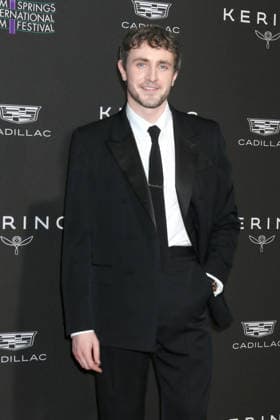 January 4, 2026, Palm Springs, Ca, USA: LOS ANGELES - JAN 3: Paul Mescal at 37th Palm Springs International Film Festival Gala at the Convention Center on January 3, 2026 in Palm Springs, CA Palm Springs USA - ZUMAb170 20260104_aap_b170_178 Copyright: xKayxBlakex