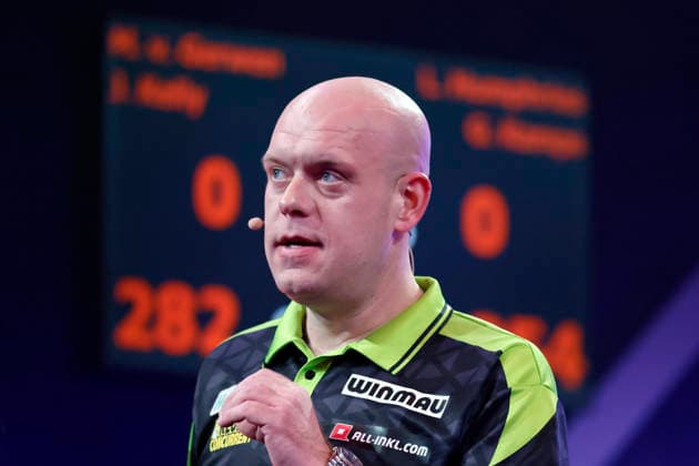 Professional darts player Michael van Gerwen Mighty Mike at the Pro7 Celebrity Darts World Championship 2026 at the Maritim Hotel Bonn Bonn, 04 01 2026 NRW Germany Copyright: xChristophxHardtx