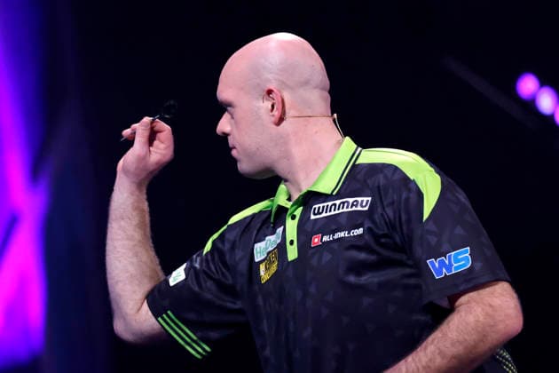 Professional darts player Michael van Gerwen Mighty Mike at the Pro7 Celebrity Darts World Championship 2026 at the Maritim Hotel Bonn Bonn, 04 01 2026 NRW Germany Copyright: xChristophxHardtx