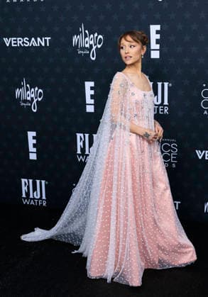 January 4, 2026, Los Angeles, California, USA: Ariana Grande on the red carpet of the 31st Critics Choice Awards on Sunday January 4, 2026 at the Barker Hanger in Santa Monica, California. JAVIER ROJAS PI Los Angeles USA - ZUMAp124 20260104_zaa_p124_010 Copyright: xJavierxRojasx