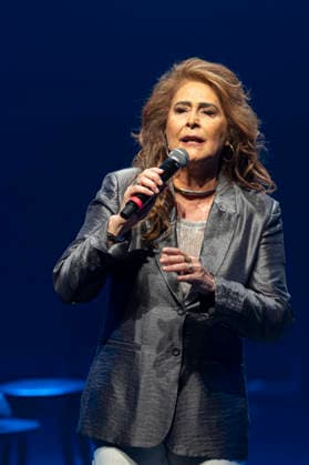 SaO PAULO, SP - 04.01.2026: SHOW DA CANTORA JOANNA - Singer Joanna performs in Sao Paulo in a special show celebrating her 45-year career. The singer and multi-instrumentalist pays homage in her performance to her favorite composers and icons of Brazilian popular music (MPB) such as Gonzaguinha, Chico Buarque, Guilherme Arantes, Moraes Moreira, among others. A success in soap operas and on radio throughout Brazil in recent years, the singer performed two shows at Sesc PompÃ ia in Sao Paulo. The final performance took place on the evening of Sunday, January 4, 2026. x2864585x  VanxCampos
