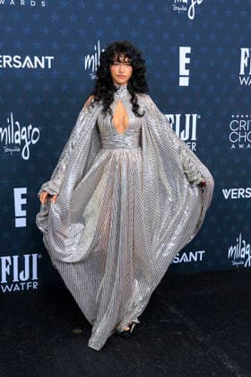 January 4, 2026, Santa Monica, California, USA: Odessa A zion on the red carpet of the 31st Critics Choice Awards on Sunday January 4, 2026 at the Barker Hanger in Santa Monica, California. JAVIER ROJAS PI Santa Monica USA - ZUMAp124 20260104_zaa_p124_069 Copyright: xJavierxRojasx