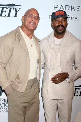 January 4, 2026, Palm Springs, Ca, USA: PALM SPRINGS - JAN 4: Dwayne Johnson, Colman Domingo at PSIFF Creative Impact Awards and 10 Directors to Watch Brunch at the Parker Palm Springs on January 4, 2026 in Palm Springs, CA Palm Springs USA - ZUMAnc22 20260104_zaa_nc22_255 Copyright: xKathyxHutchinsx