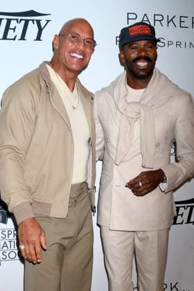 January 4, 2026, Palm Springs, Ca, USA: PALM SPRINGS - JAN 4: Dwayne Johnson, Colman Domingo at PSIFF Creative Impact Awards and 10 Directors to Watch Brunch at the Parker Palm Springs on January 4, 2026 in Palm Springs, CA Palm Springs USA - ZUMAnc22 20260104_zaa_nc22_271 Copyright: xKathyxHutchinsx